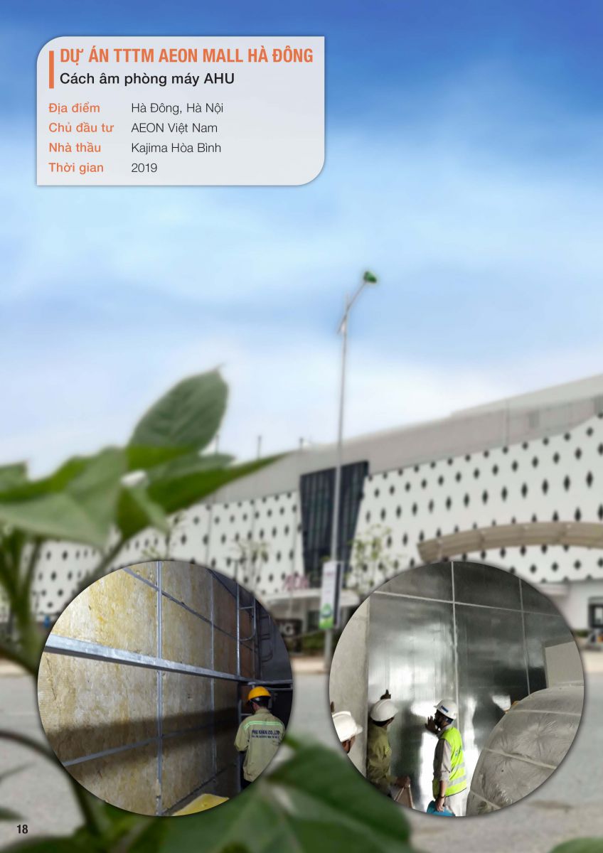 Dự án cách âm TTTM Aeon Mall Hà Đông - Phú Khang Tech