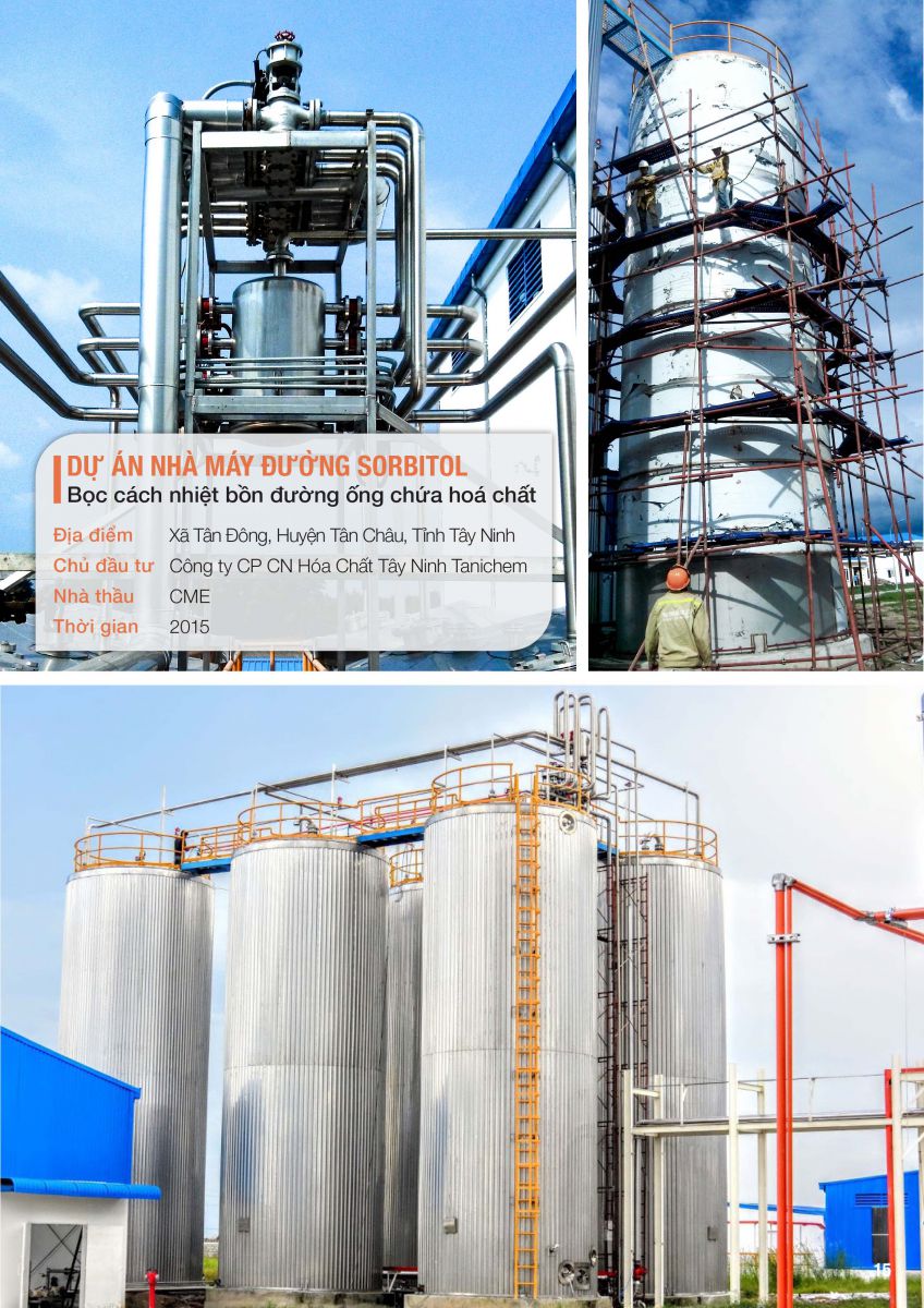 Dự án cách nhiệt nhà máy đường Sorbitol - Phú Khang Tech
