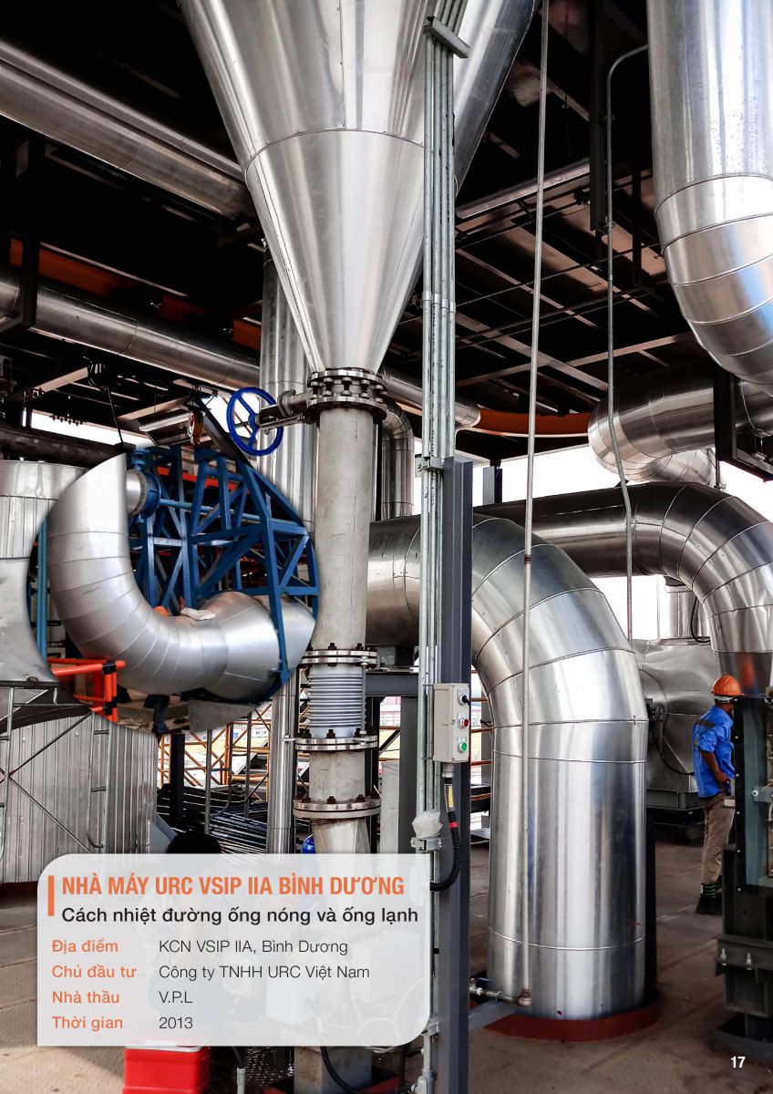 Dự án cách nhiệt nhà máy URC VSIP IIA Bình Dương - Phú Khang Tech